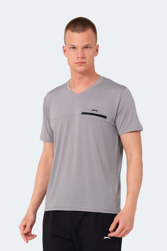 Slazenger KALLIAS Men's T-Shirt Gray - Thumbnail