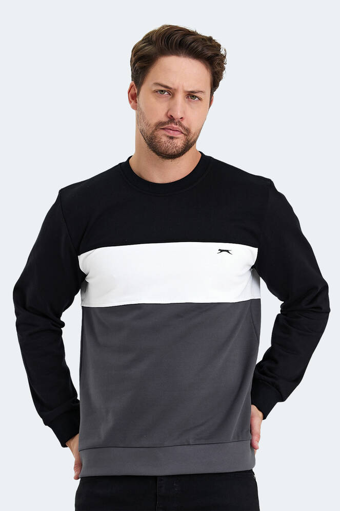 Slazenger KALYN Erkek Sweatshirt Siyah