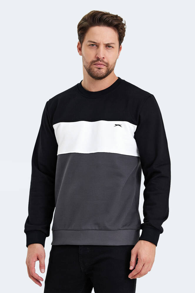 Slazenger KALYN Erkek Sweatshirt Siyah