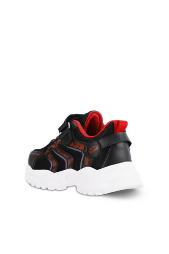 Slazenger KANNER Sneaker Boys' Shoes Black - Red - Thumbnail