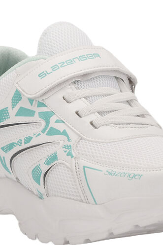 Slazenger KANNER Sneaker Girls Children's Shoes White - Green - Thumbnail