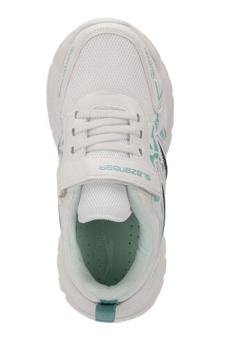 Slazenger KANNER Sneaker Girls Children's Shoes White - Green - Thumbnail