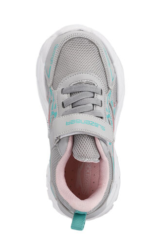 Slazenger KANNER Sneaker Girls Children's Shoes Gray - Pink - Thumbnail