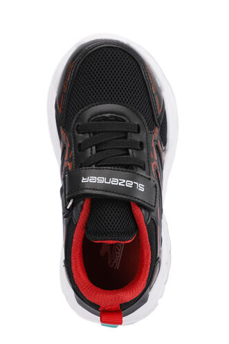 Slazenger KANNER Sneaker Boys' Shoes Black - Red - Thumbnail