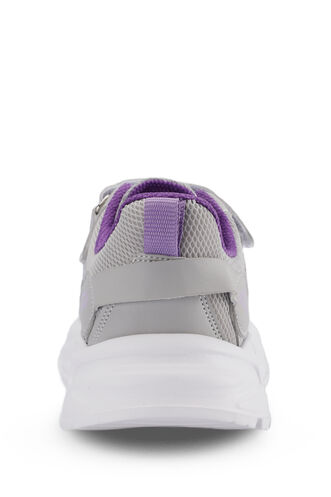 Slazenger KANNER Sneaker Girls Children's Shoes Gray - Purple - Thumbnail