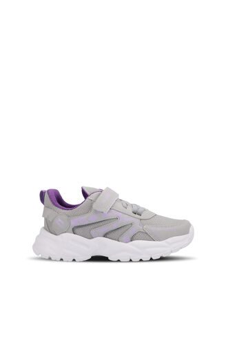 Slazenger KANNER Sneaker Girls Children's Shoes Gray - Purple - Thumbnail