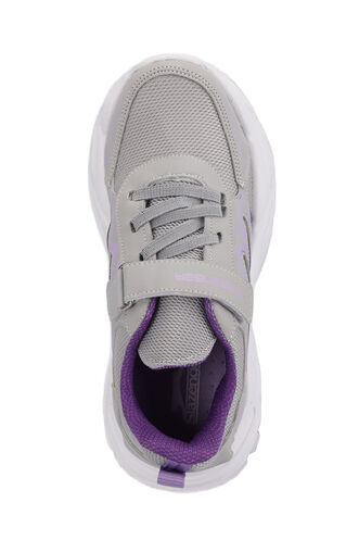 Slazenger KANNER Sneaker Girls Children's Shoes Gray - Purple - Thumbnail