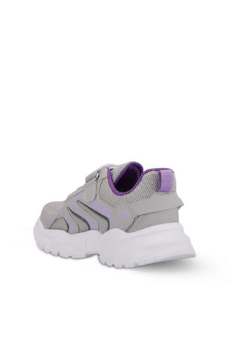 Slazenger KANNER Sneaker Girls Children's Shoes Gray - Purple - Thumbnail