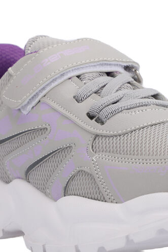 Slazenger KANNER Sneaker Girls Children's Shoes Gray - Purple - Thumbnail