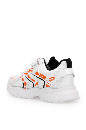 Slazenger KANNER Sneaker Girls Children's Shoes White - Orange - Thumbnail