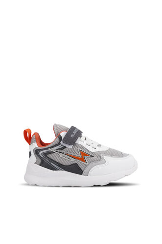 Slazenger KAORU Sneaker Girls Children's Shoes Gray - Orange - Thumbnail