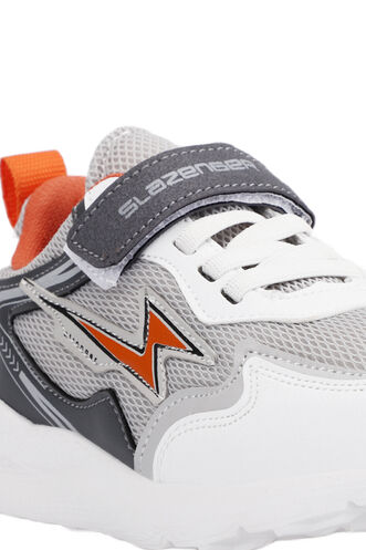 Slazenger KAORU Sneaker Girls Children's Shoes Gray - Orange - Thumbnail