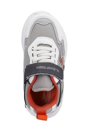 Slazenger KAORU Sneaker Girls Children's Shoes Gray - Orange - Thumbnail