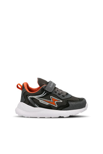 Slazenger KAORU Sneaker Boys' Shoes Dark Gray - Orange - Thumbnail