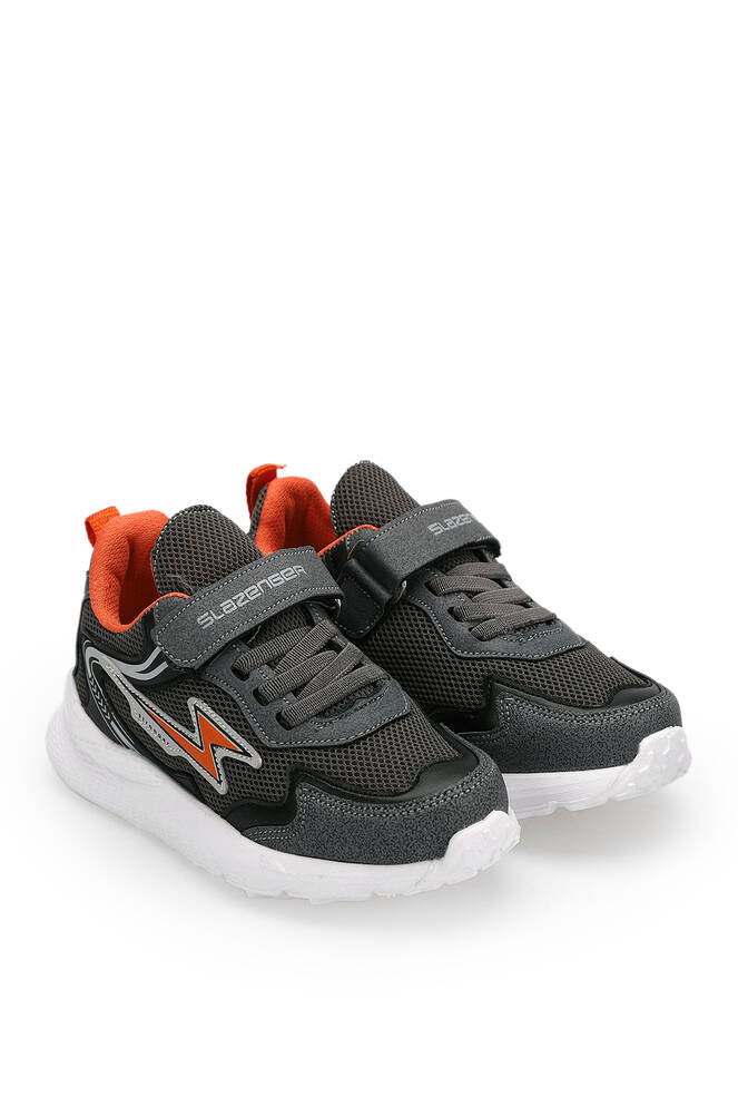 Slazenger KAORU Sneaker Boys' Shoes Dark Gray - Orange