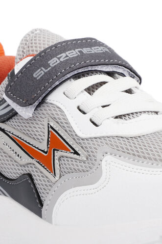 Slazenger KAORU Sneaker Children's Shoes Gray - Orange - Thumbnail