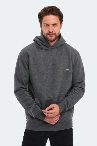 Slazenger - Slazenger KAPENA Erkek Sweatshirt Koyu Gri