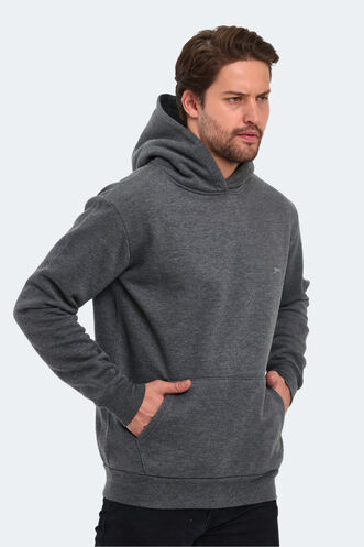 Slazenger KAPENA Erkek Sweatshirt Koyu Gri - Thumbnail