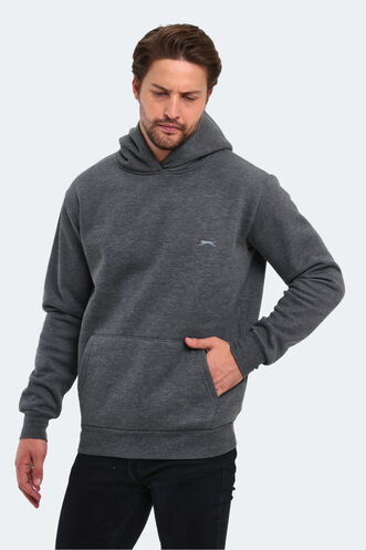 Slazenger KAPENA Erkek Sweatshirt Koyu Gri - Thumbnail