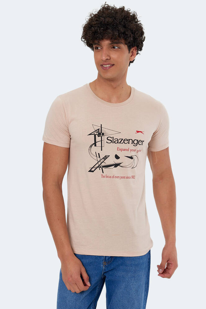 Slazenger KAREL Erkek Kısa Kollu T-Shirt Bej