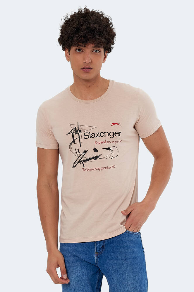 Slazenger KAREL Erkek Kısa Kollu T-Shirt Bej