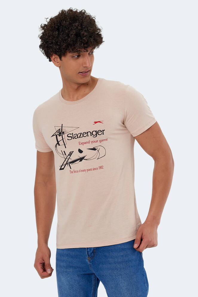 Slazenger KAREL Erkek Kısa Kollu T-Shirt Bej