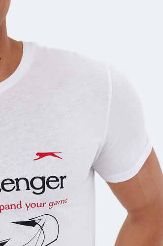 Slazenger KAREL Erkek Kısa Kollu T-Shirt Beyaz - Thumbnail