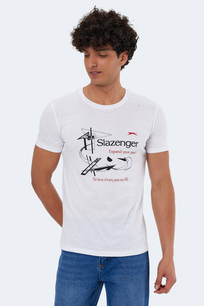 Slazenger KAREL Erkek Kısa Kollu T-Shirt Beyaz