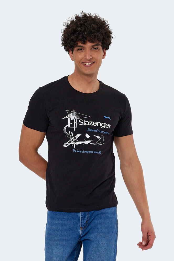 Slazenger KAREL Erkek Kısa Kollu T-Shirt Siyah