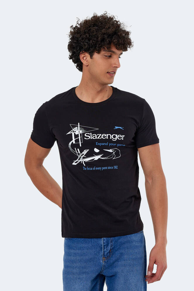 Slazenger KAREL Erkek Kısa Kollu T-Shirt Siyah