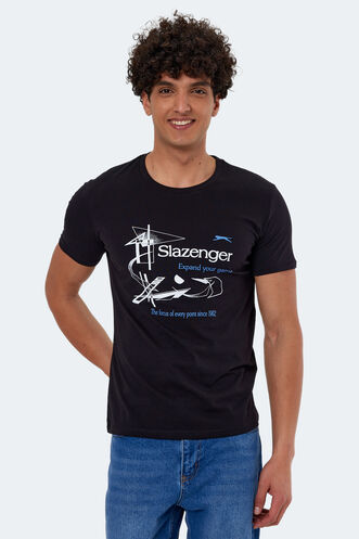 Slazenger - Slazenger KAREL Erkek Kısa Kollu T-Shirt Siyah