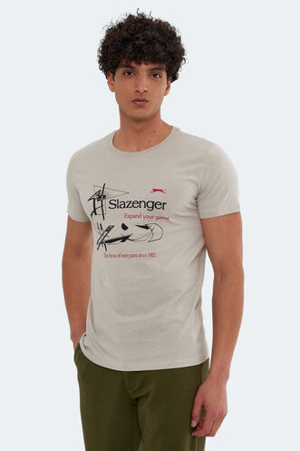 Slazenger - Slazenger KAREL Erkek Kısa Kollu T-Shirt Taş Gri