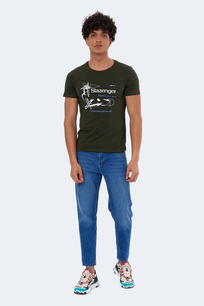 Slazenger KAREL Erkek Kısa Kollu T-Shirt Koyu Yeşil