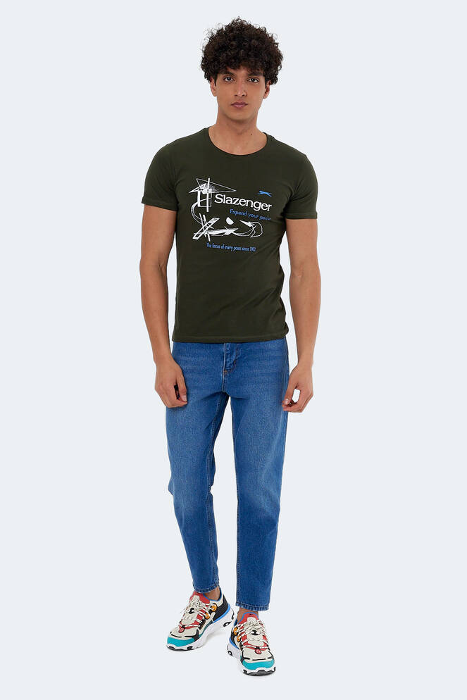 Slazenger KAREL Erkek Kısa Kollu T-Shirt Koyu Yeşil