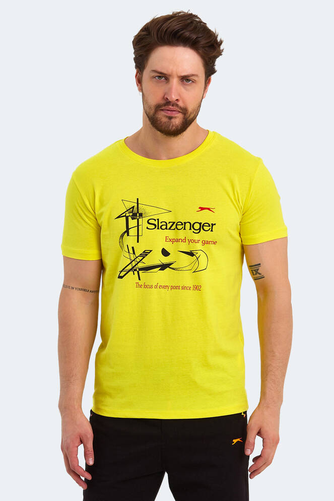 Slazenger KAREL Erkek Kısa Kollu T-Shirt Açık Sarı