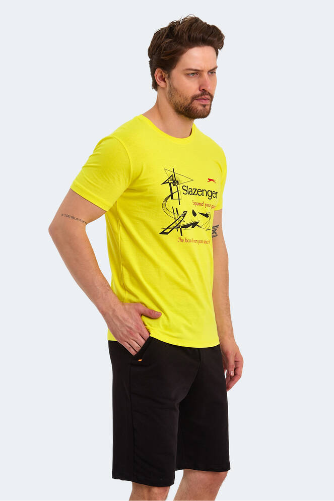 Slazenger KAREL Erkek Kısa Kollu T-Shirt Açık Sarı