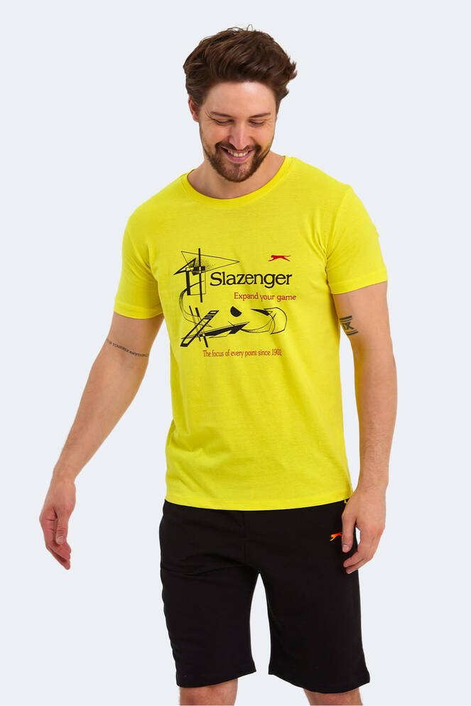 Slazenger KAREL Erkek Kısa Kollu T-Shirt Açık Sarı