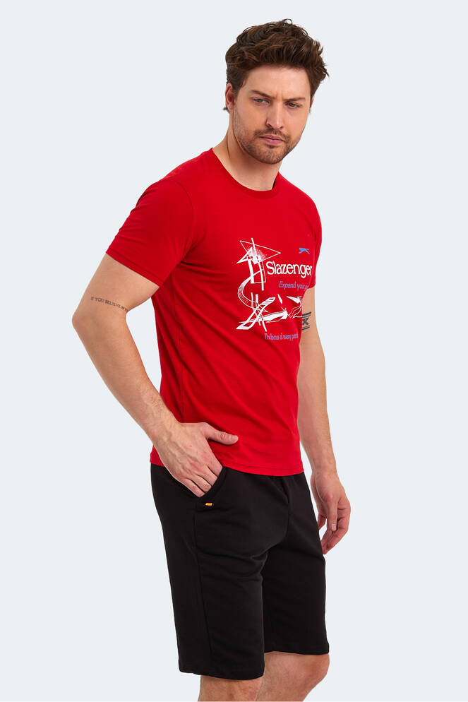 Slazenger KAREL Erkek Kısa Kollu T-Shirt Kırmızı