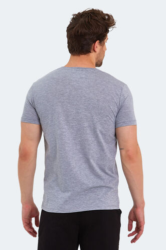 Slazenger KAREL Men's Short Sleeve T-Shirt Gray - Thumbnail