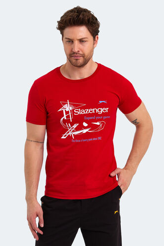 Slazenger KAREL Men's Short Sleeve T-Shirt Red - Thumbnail