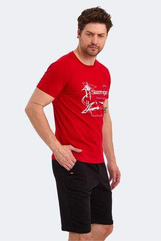 Slazenger KAREL Men's Short Sleeve T-Shirt Red - Thumbnail