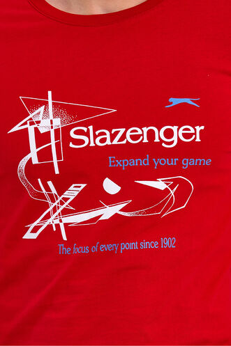 Slazenger KAREL Men's Short Sleeve T-Shirt Red - Thumbnail