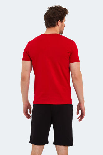 Slazenger KAREL Men's Short Sleeve T-Shirt Red - Thumbnail