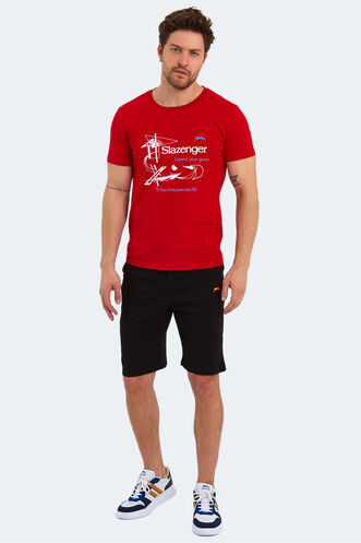 Slazenger KAREL Men's Short Sleeve T-Shirt Red - Thumbnail