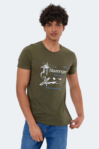 Slazenger - Slazenger KAREL Men's Short Sleeve T-Shirt Khaki