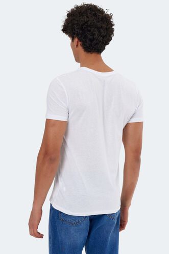 Slazenger KAREL Men's Short Sleeve T-Shirt White - Thumbnail