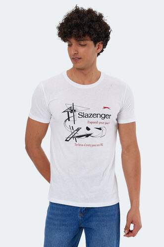 Slazenger KAREL Men's Short Sleeve T-Shirt White - Thumbnail