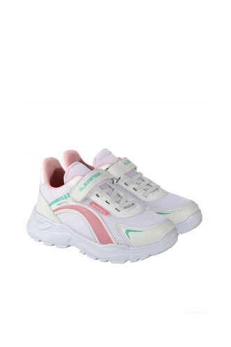 Slazenger KARISSA Sneaker Girls Children's Shoes White - Pink - Thumbnail