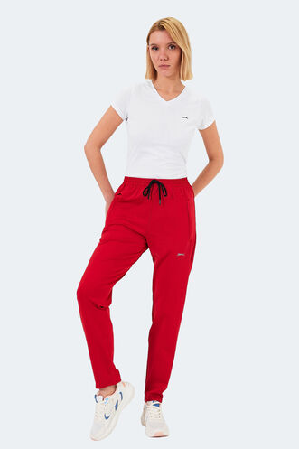 Slazenger KARMOR Women's Sweatpants Red - Thumbnail