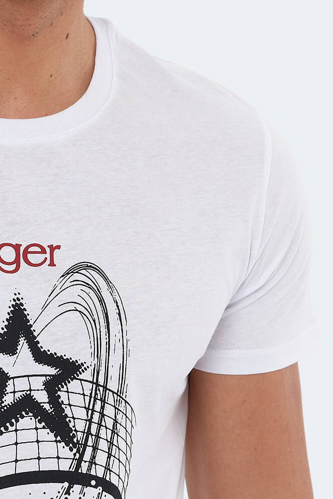 Slazenger KARNEN Erkek Kısa Kollu T-Shirt Beyaz